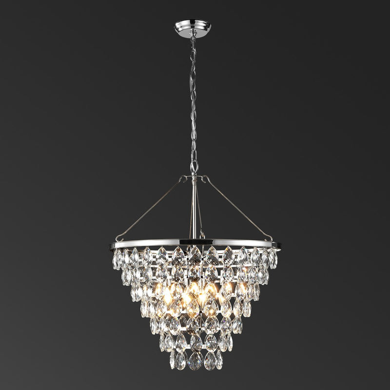 Safavieh Nydia Teardrop Chandelier | Chandeliers | Modishstore