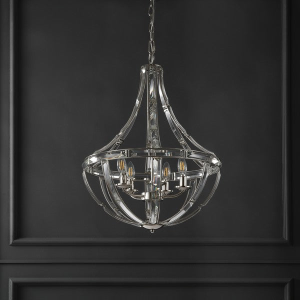 Safavieh Amira Crystal Chandelier | Chandeliers | Modishstore - 3