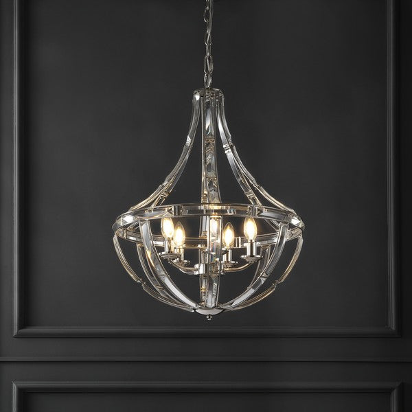 Safavieh Amira Crystal Chandelier | Chandeliers | Modishstore - 4