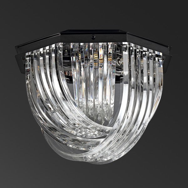 Safavieh Tracy Glass Flush Mount | Ceiling Lamps | Modishstore - 3
