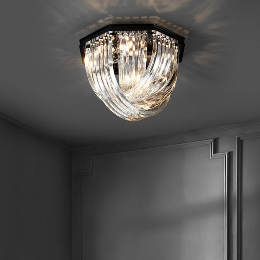 Safavieh Tracy Glass Flush Mount | Ceiling Lamps | Modishstore