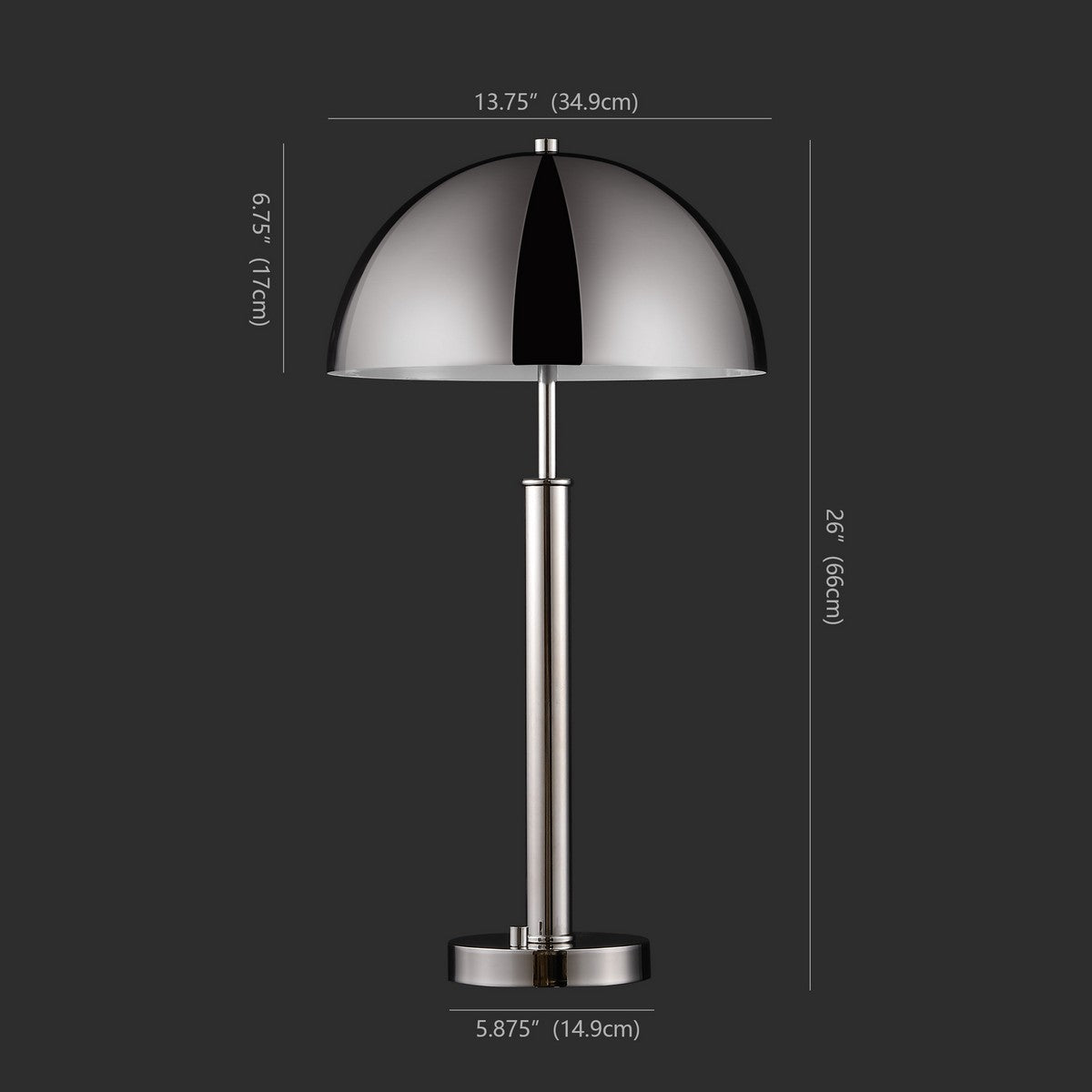 Safavieh Harvey Metal Dome Table Lamp | Table Lamps | Modishstore - 7