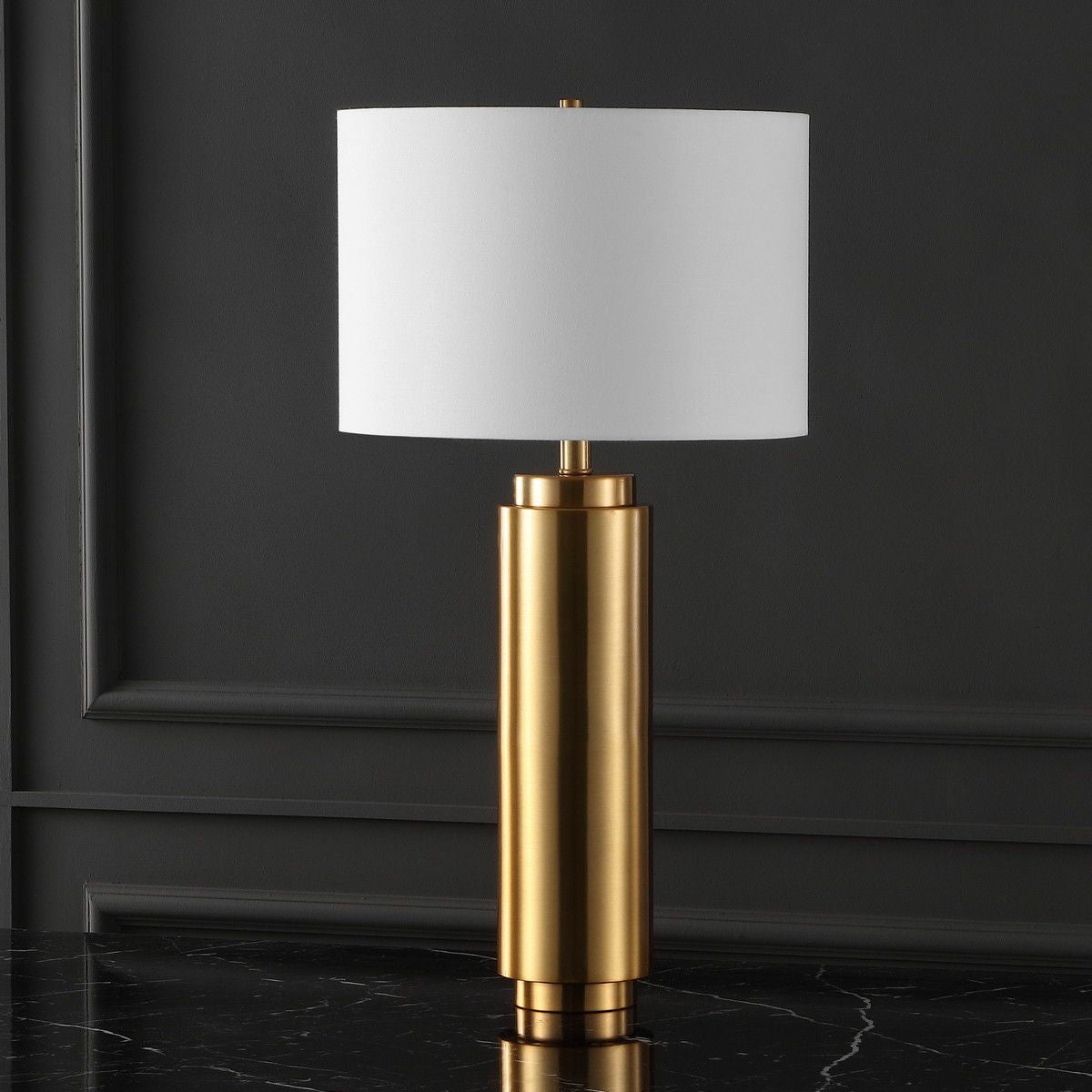 Safavieh Terry Metal Pillar Table Lamp - Gold | Table Lamps | Modishstore - 5