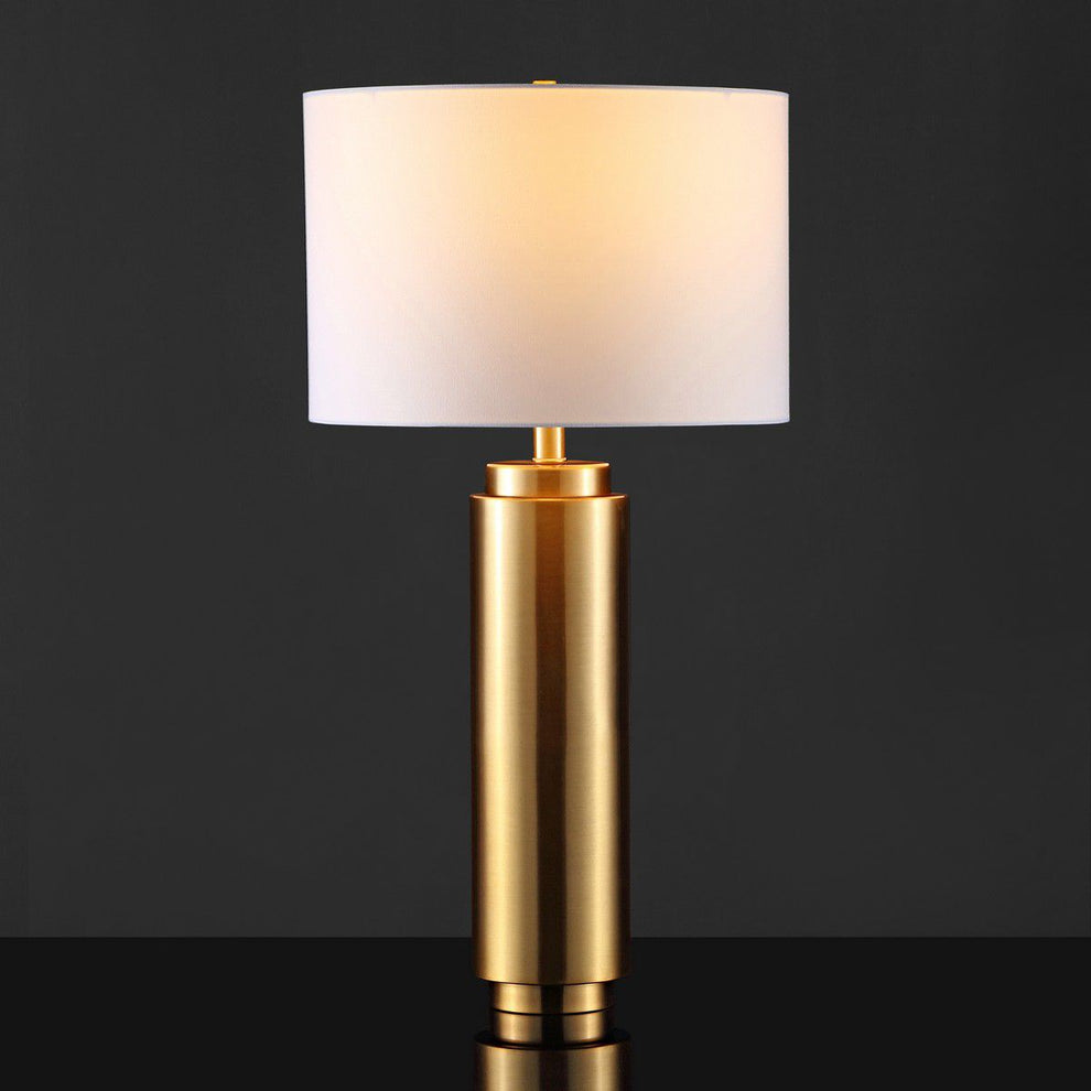 Safavieh Terry Metal Pillar Table Lamp - Gold | Table Lamps | Modishstore - 2