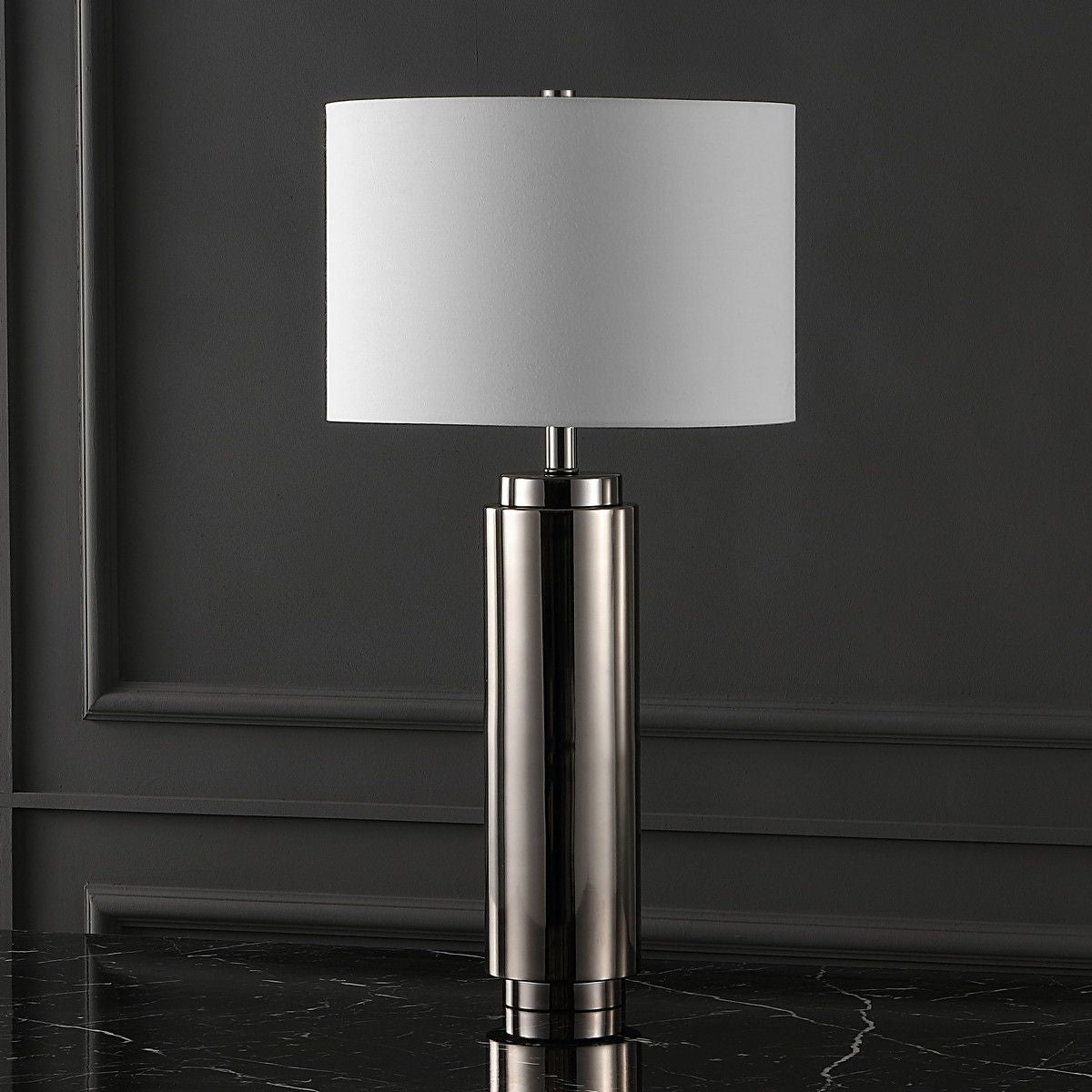 Safavieh Terry Metal Pillar Table Lamp - Nickel | Table Lamps | Modishstore - 5