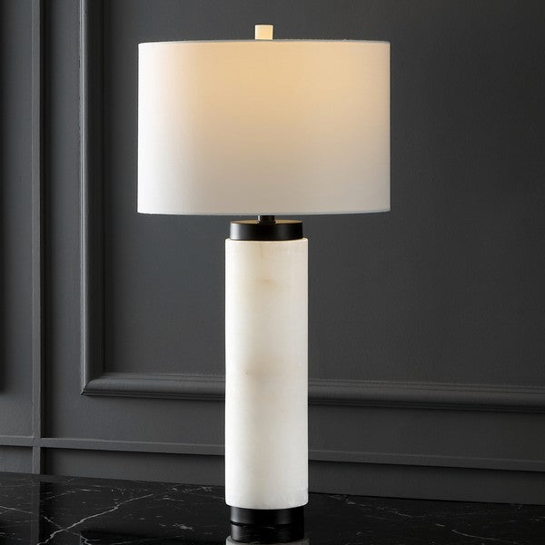 Safavieh Sydni Alabaster Pillar Tb Lamp | Table Lamps | Modishstore