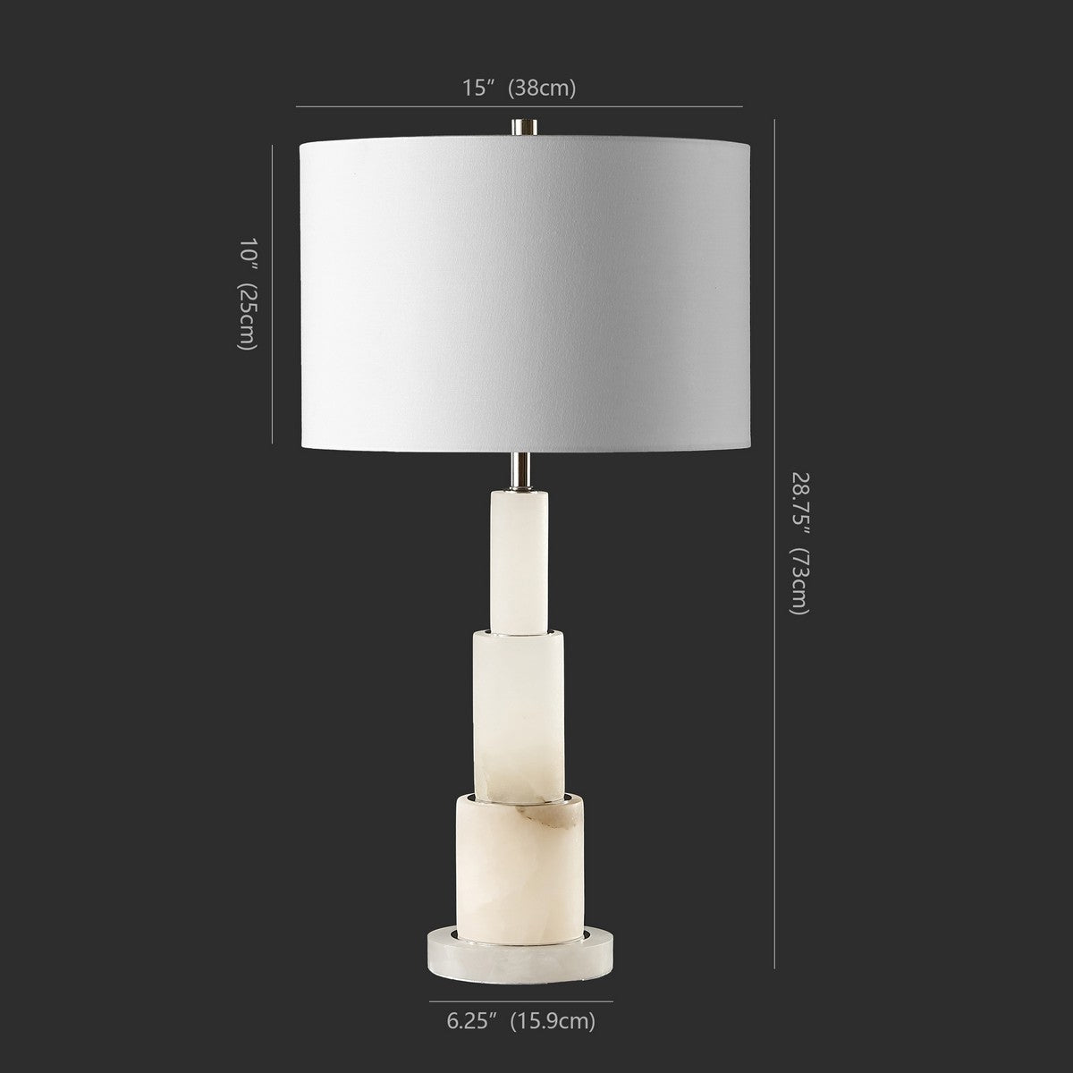 Safavieh Gardiner Alabaster Table Lamp | Table Lamps | Modishstore - 7