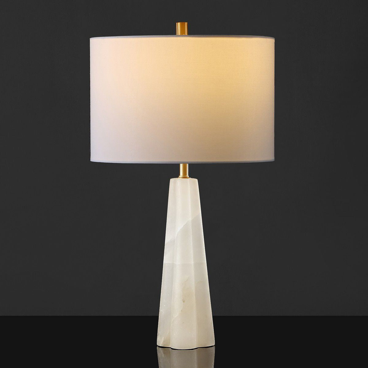Safavieh Aaron Alabaster Table Lamp - White | Table Lamps | Modishstore - 2
