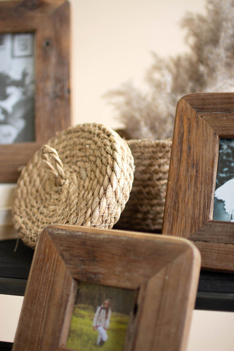 Recycled Wood Photo Frames Set Of 3 By Kalalou | Frames | Modishstore - 2