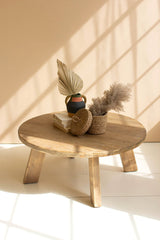 Round Wooden Coffee Table By Kalalou