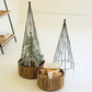 Set Of Two Metal Topiaries With Recycled Wood Bases By Kalalou | Christmas Trees | Modishstore - 4