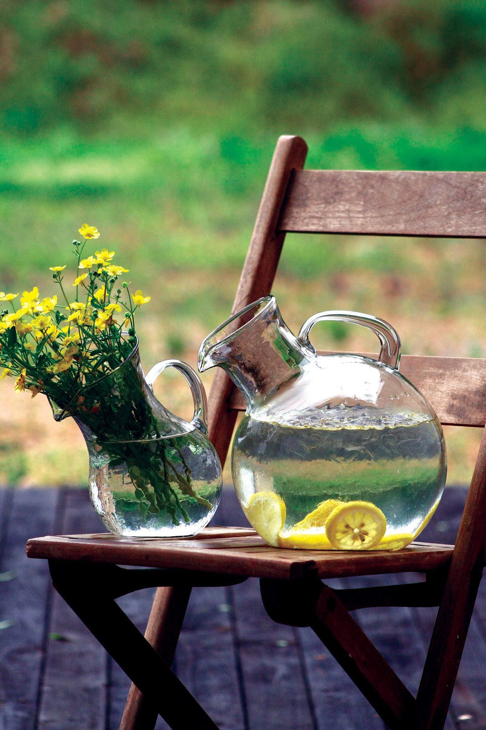 Kalalou Small Mouthed Circular Tilted Pitcher-2