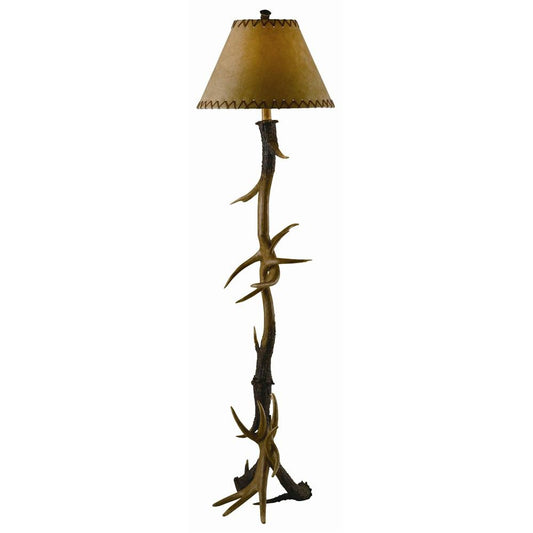 Crestview Collection Natural Antler Finish Resin Floor Lamp | Floor Lamps | Modishstore