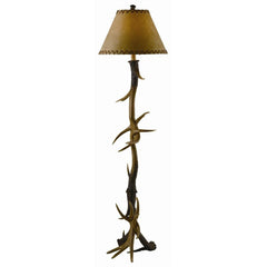 Crestview Collection Natural Antler Finish Resin Floor Lamp