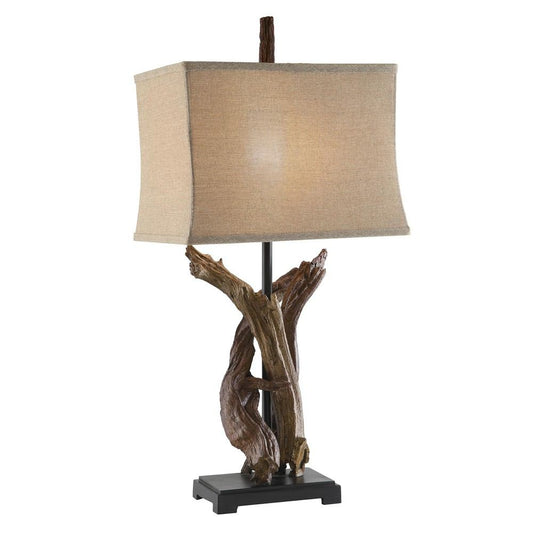 Crestview Collection Twisted Drift Wood Table Lamp | Table Lamps | Modishstore