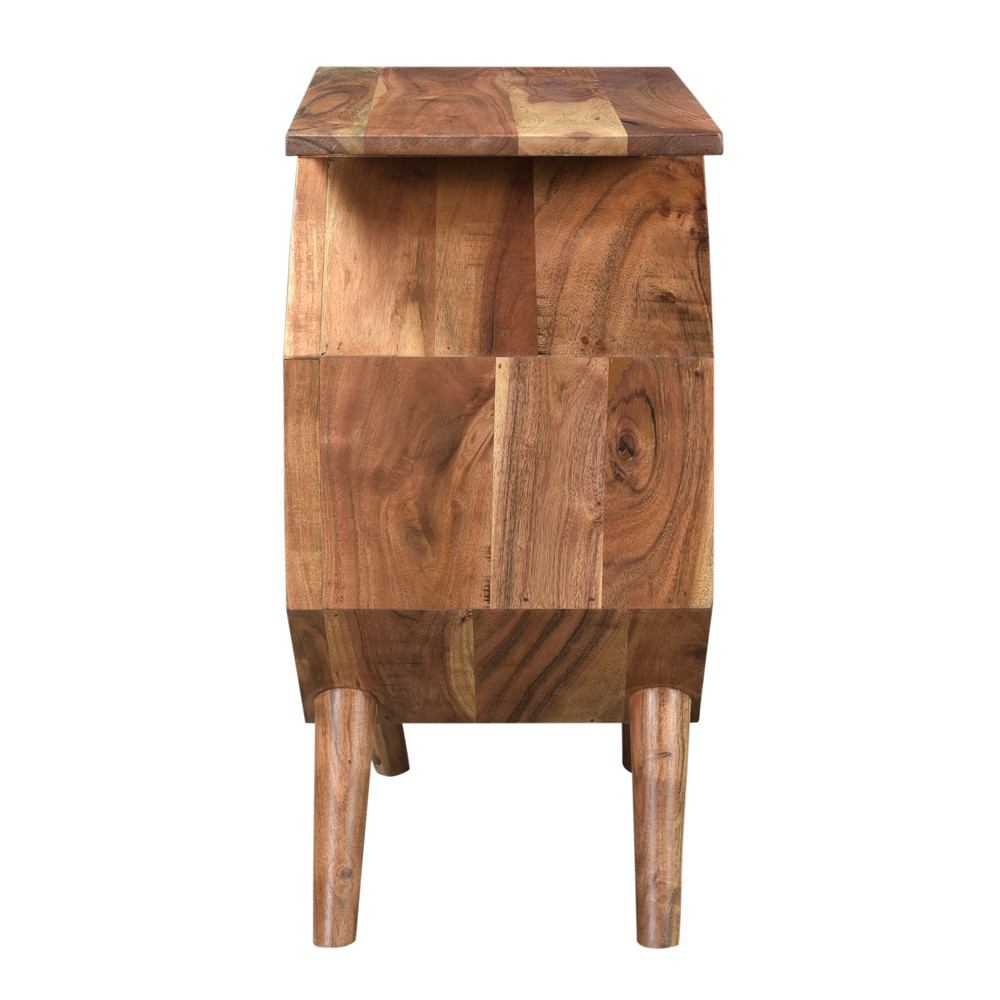 Crestview Collection Bengal Manor Acacia Wood Octagon Accent Table | Accent Tables | Modishstore - 3