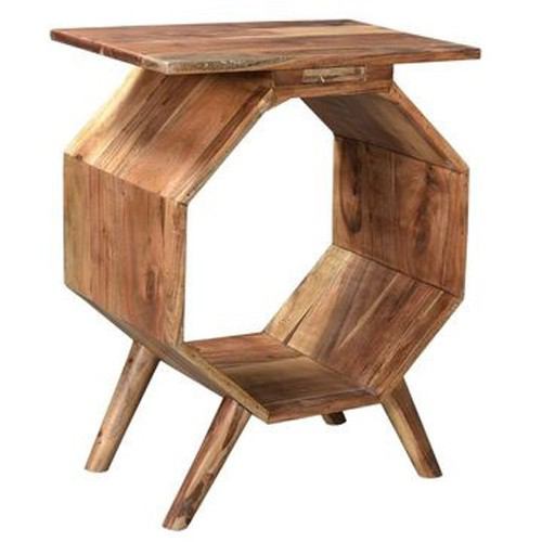 Crestview Collection Bengal Manor Acacia Wood Octagon Accent Table | Accent Tables | Modishstore