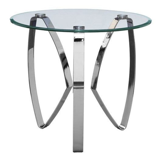 Crestview Collection Hollywood Nickel Tri Leg End Table | End Tables | Modishstore