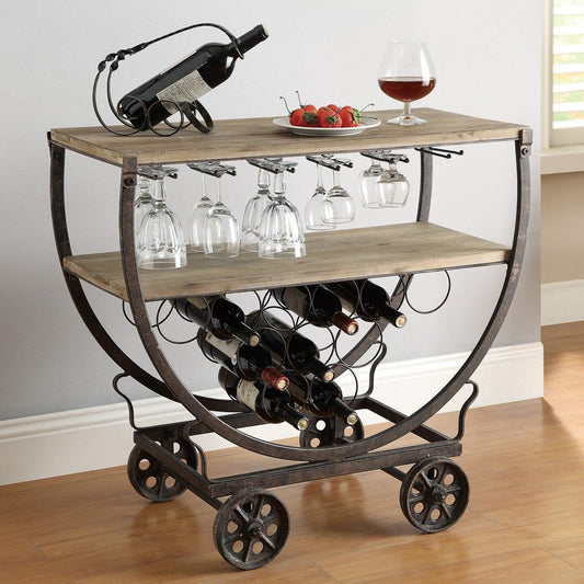 Crestview Collection Wine Rack Cart | Bar Carts | Modishstore
