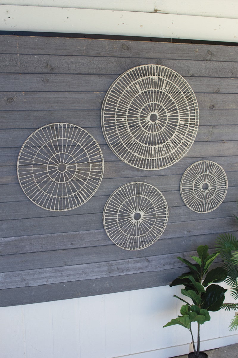 Hand Made Paper Discs Wall Art by Kalalou | Modishstore | Wall Decor