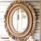Oval Mirror With Jute Detail By Kalalou |  Mirrors | Modishstore | CVY1284