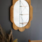 Grooved Wood Framed Mirror By Kalalou | Mirrors | Modishstore