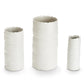 White Organic Cylinder Vase Set Of 3 By Two's Company | Vases | Modishstore - 2