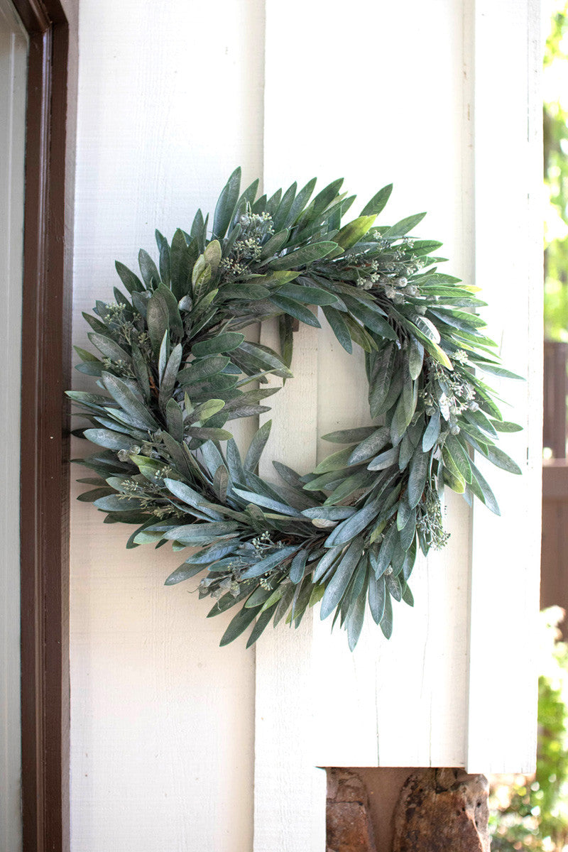Artificial Eucalyptus Wreath By Kalalou | Wreath | Modishstore - 2