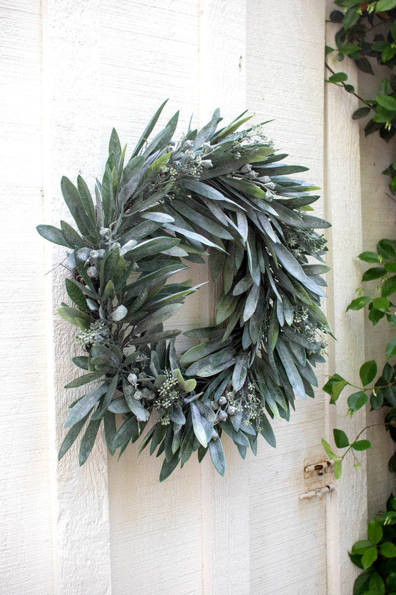 Artificial Eucalyptus Wreath By Kalalou | Wreath | Modishstore - 3