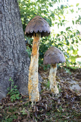 Kalalou Metal Mushrooms - Set Of 2