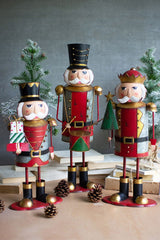 Painted Metal Nutcrackers S/3 By Kalalou