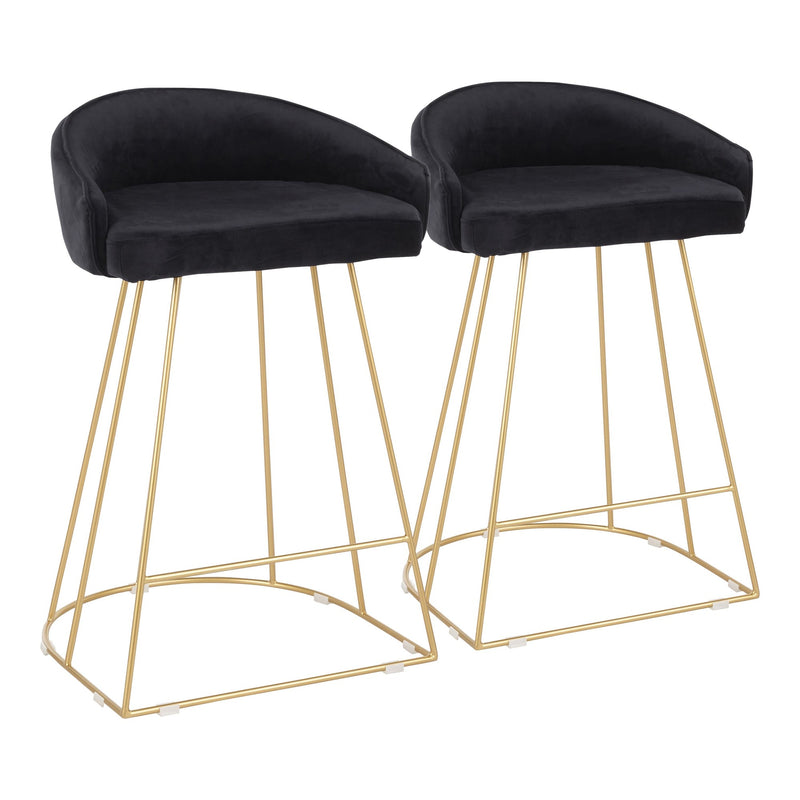 Canary Counter Stool - Set of 2 | Modishstore | Counter Stools