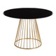 Canary Dining Table Gold  By LumiSource | Dining Tables | Modishstore