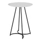 Cece Canary Contemporary/Glam Counter Table in Gold Steel and White Wood By LumiSource | Bar Tables | Modishstore - 19