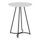 Cece Canary Contemporary/Glam Counter Table in Gold Steel and White Wood By LumiSource | Bar Tables | Modishstore - 16