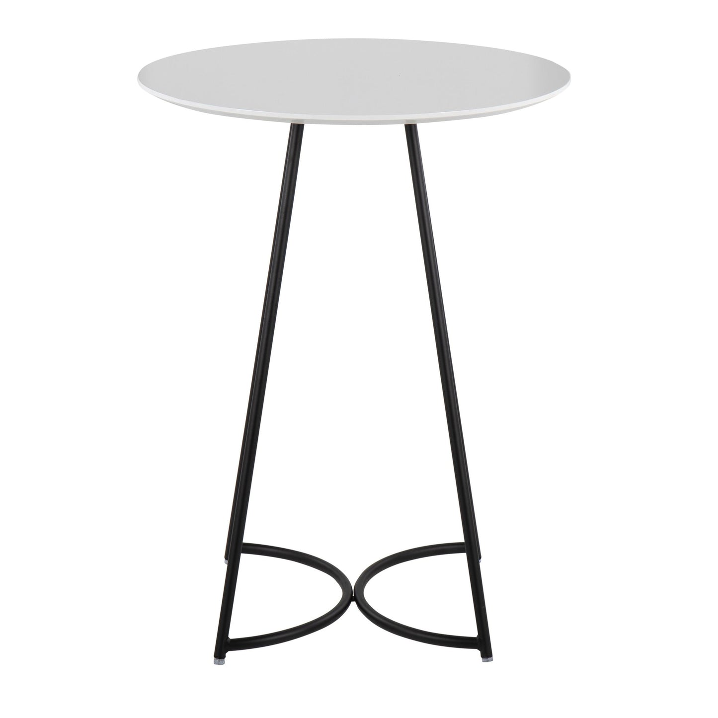 Cece Canary Contemporary/Glam Counter Table in Gold Steel and White Wood By LumiSource | Bar Tables | Modishstore - 18