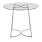 Cece Contemporary Dinette Table in Chrome with Clear Glass Top By LumiSource | Dining Tables | Modishstore - 6