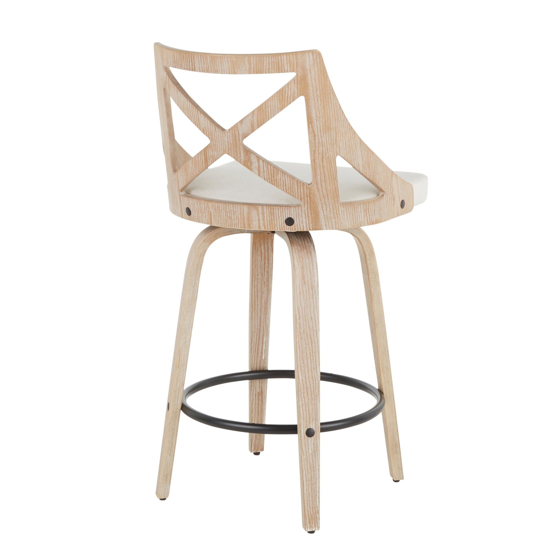 LumiSource Charlotte Counter Stool - Set of 2-4