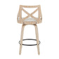 LumiSource Charlotte Counter Stool - Set of 2-5