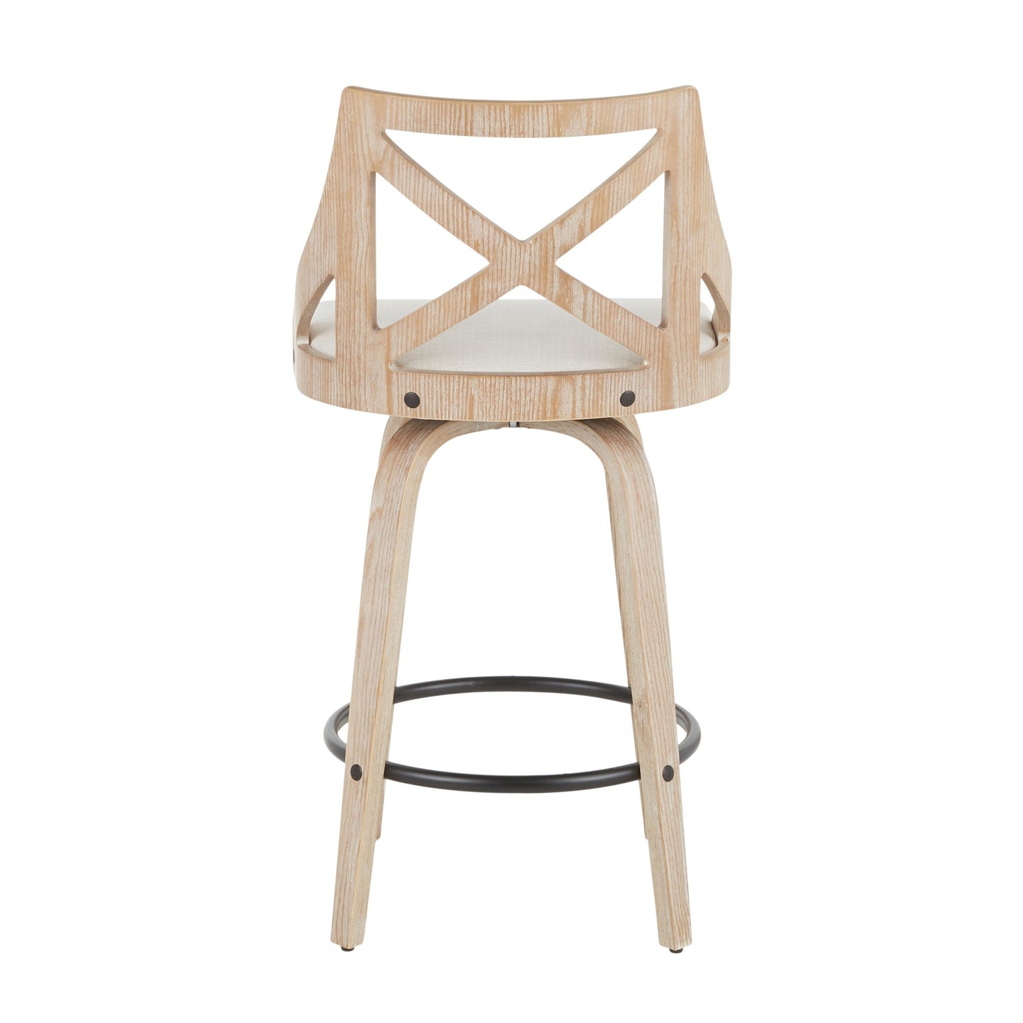 LumiSource Charlotte Counter Stool - Set of 2-5