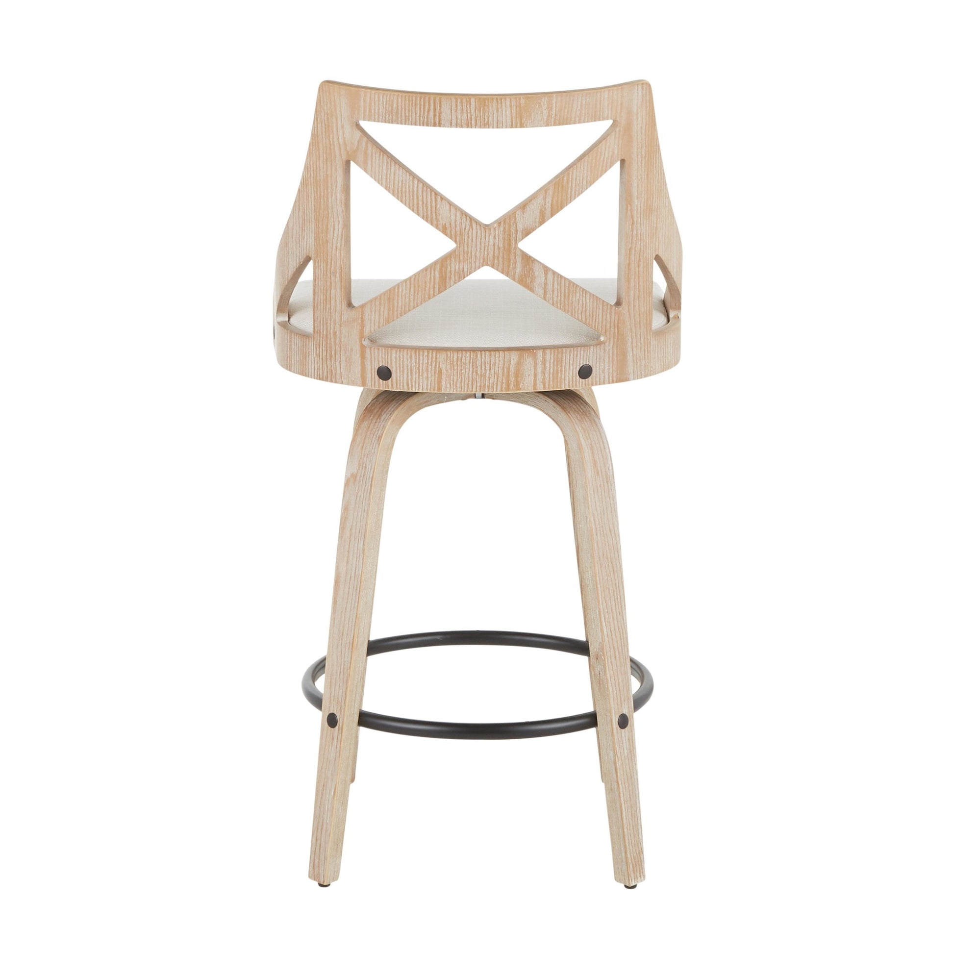 LumiSource Charlotte Counter Stool - Set of 2-5