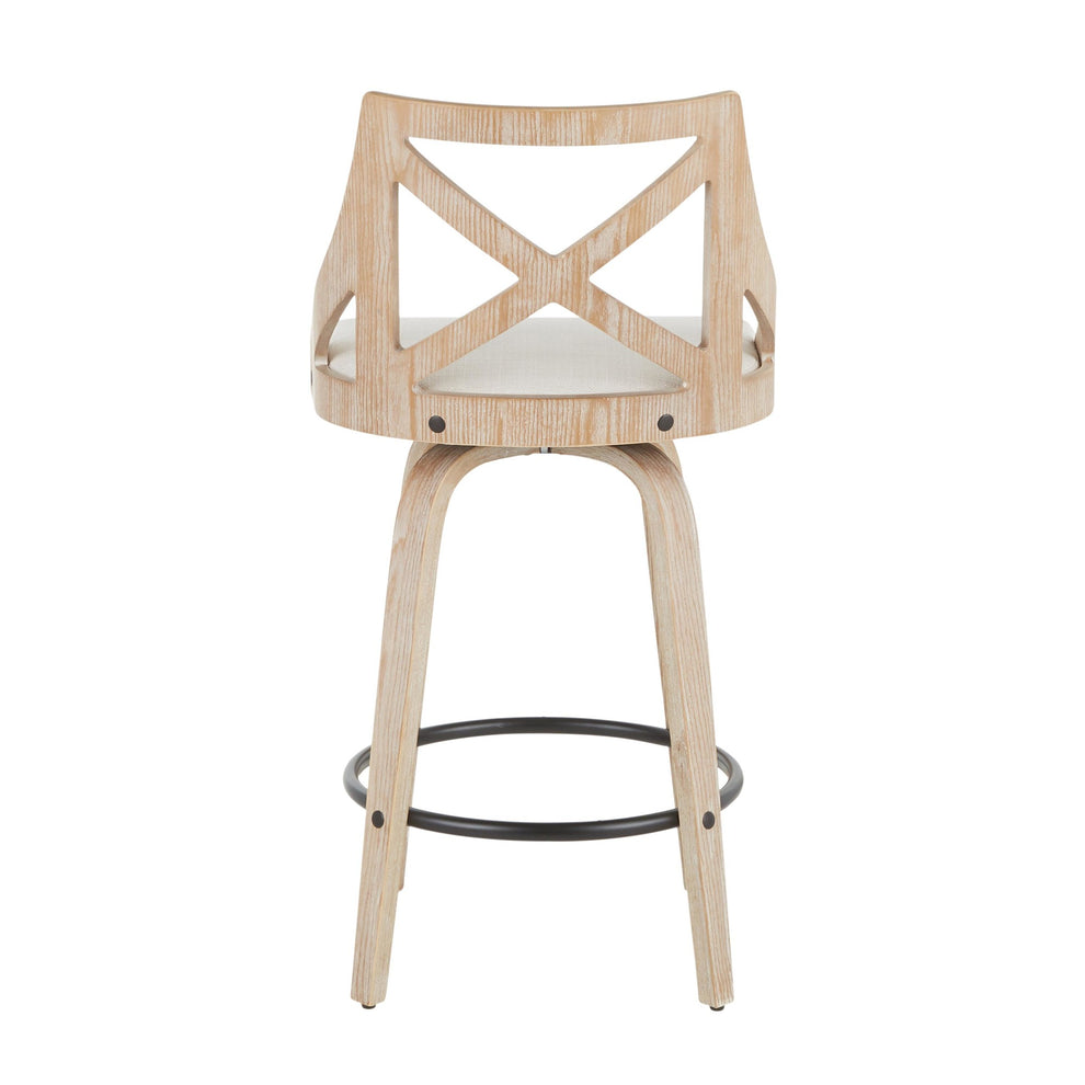 LumiSource Charlotte Counter Stool - Set of 2-5