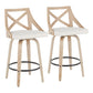 LumiSource Charlotte Counter Stool - Set of 2-3