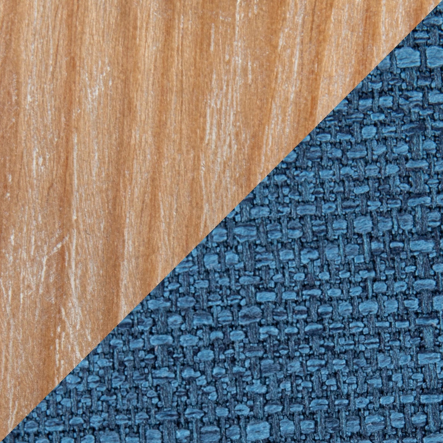 Charlotte Farmhouse Chair in White Washed Wood and Blue Fabric By LumiSource - Set of 2 | Dining Chairs | Modishstore - 4