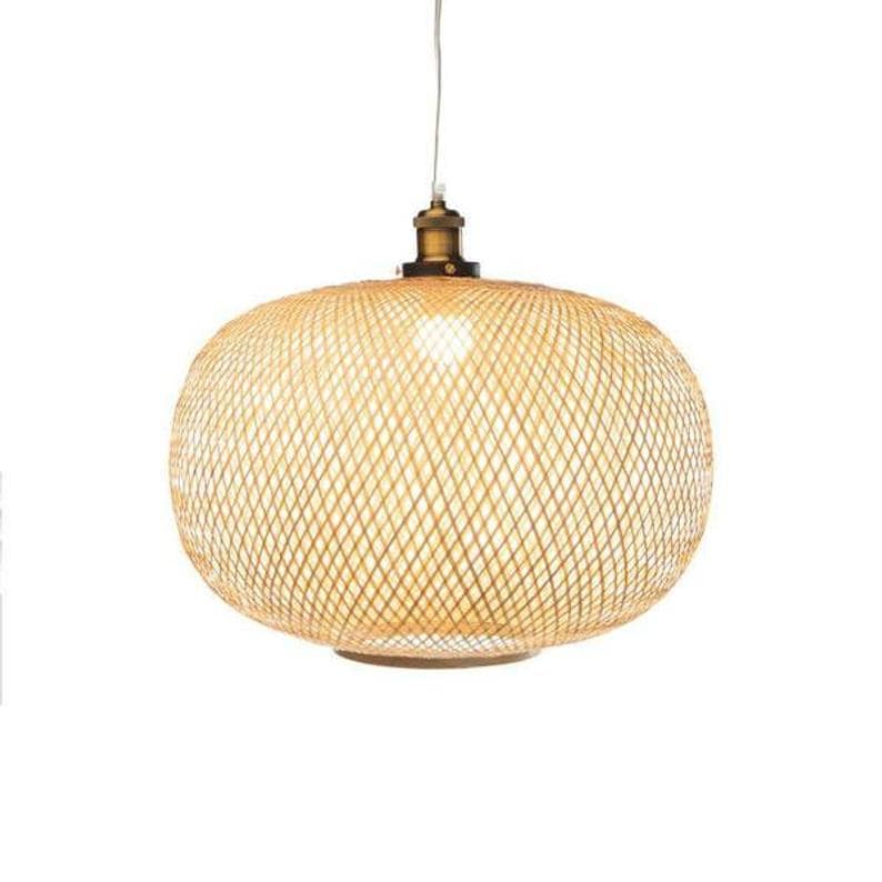 Lumina Bamboo Handwoven Pendant Lamps - Round & Oblong | Pendant Lamps | WFS039 | Modishstore - 10