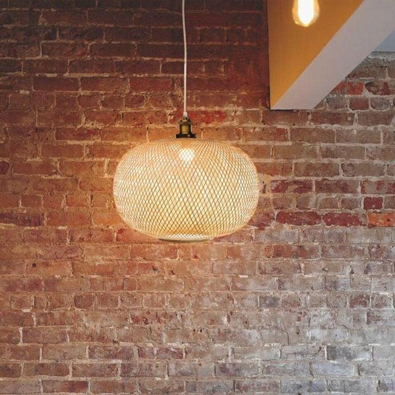Lumina Bamboo Handwoven Pendant Lamps - Round & Oblong | Pendant Lamps | WFS039 | Modishstore - 11