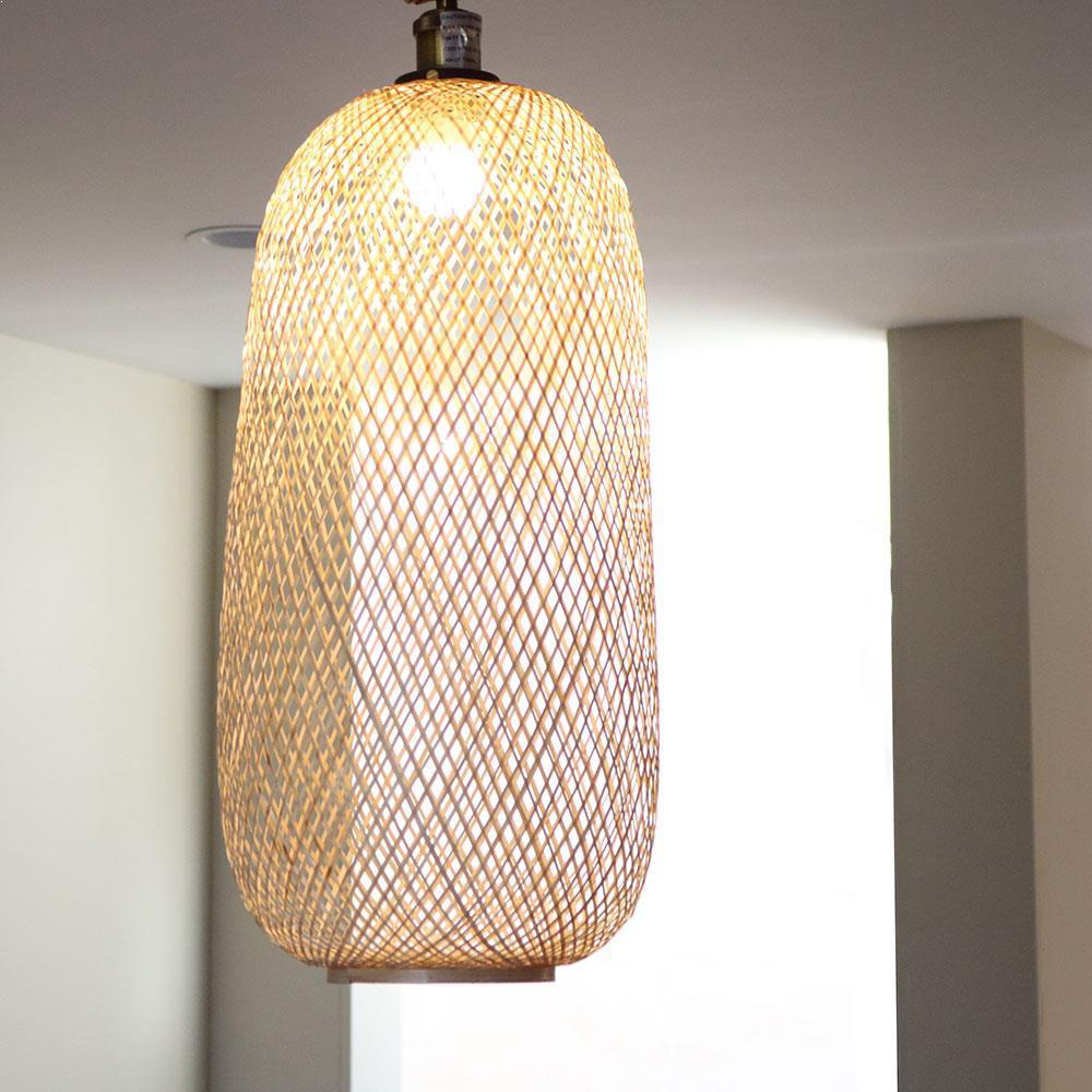 Lumina Bamboo Handwoven Pendant Lamps - Round & Oblong | Pendant Lamps | WFS039 | Modishstore - 16