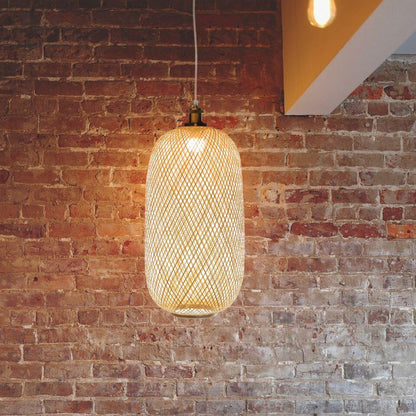 Lumina Bamboo Handwoven Pendant Lamps - Round & Oblong | Pendant Lamps | WFS039 | Modishstore - 3