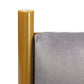 Chloe Contemporary/Glam King Headboard in Gold Steel and Black Velvet By LumiSource | Headboards | Modishstore - 22
