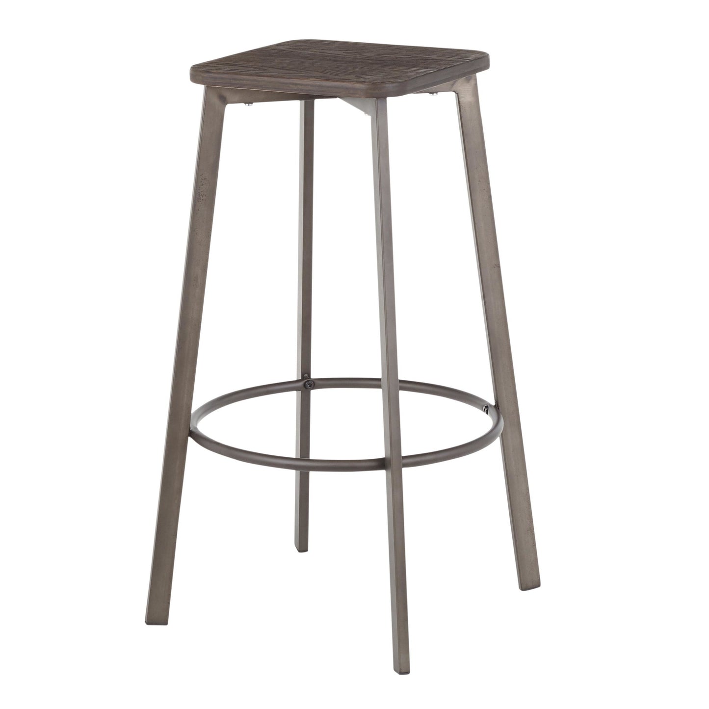 LumiSource Clara Square Barstool - Set of 2-12